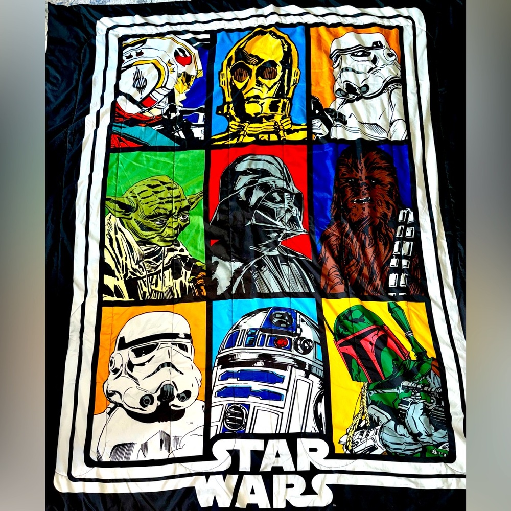 Star Wars Twin Reversible Comforter *EUC*